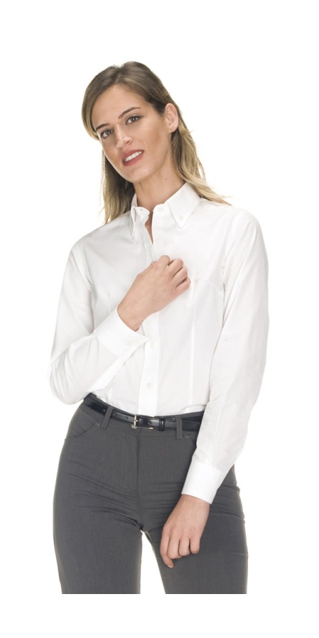 Amber Button Down White Shirt