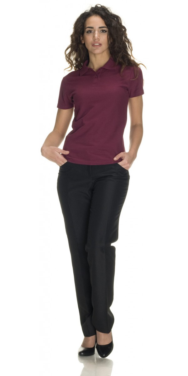 Women's Reddish Purple Polo Shirt - 6 Pieces - corbaraweb