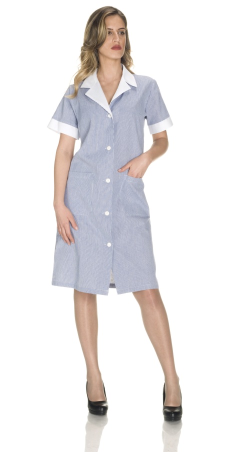 Serena Blue Striped Coat