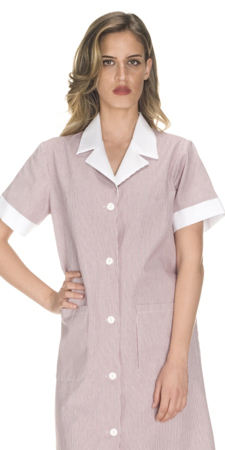 Serena Burgundy Striped Coat