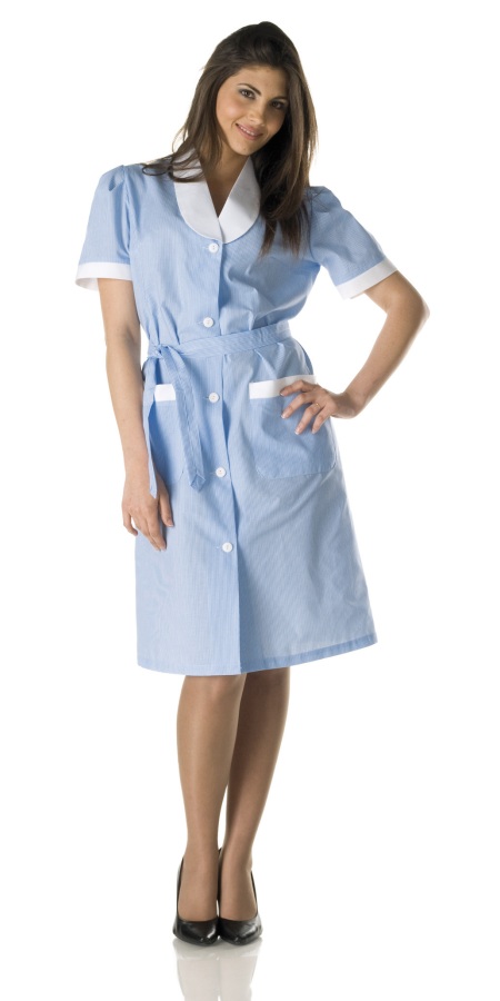 Sonia Sky-Blue Striped Coat