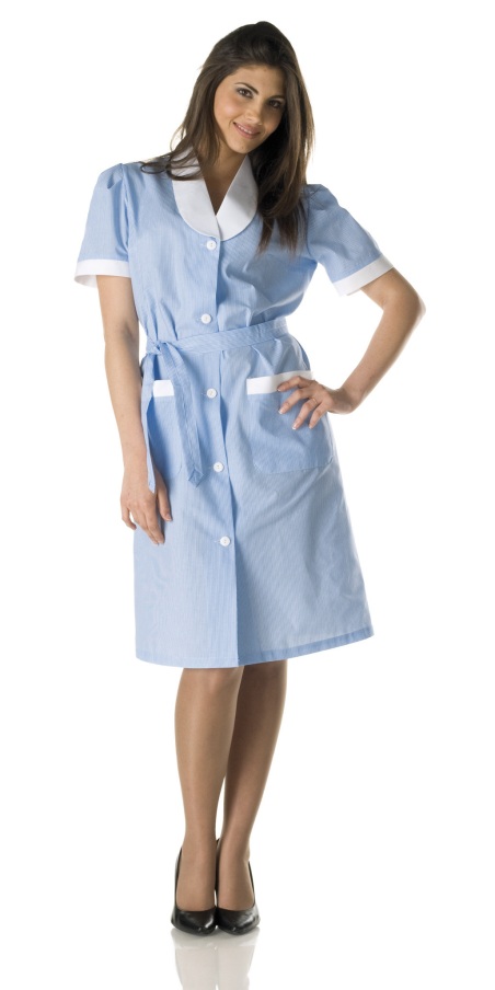 Sonia Sky-Blue Striped Coat