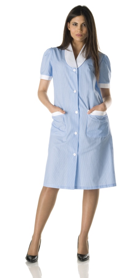 Sonia Sky-Blue Striped Coat