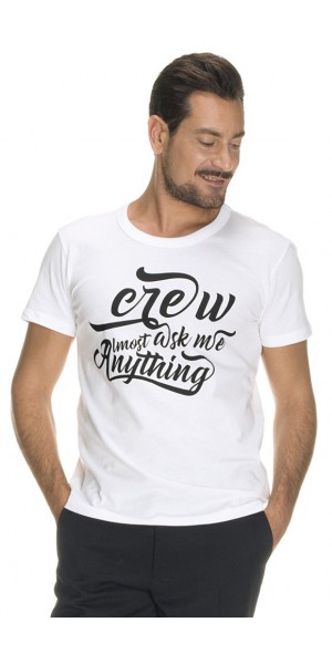 T-Shirt Uomo Crew Bianco
