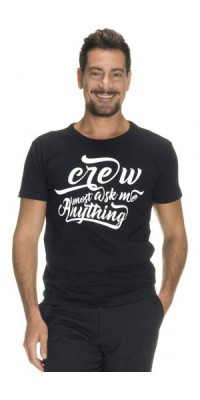 T-Shirt Uomo Crew Nero