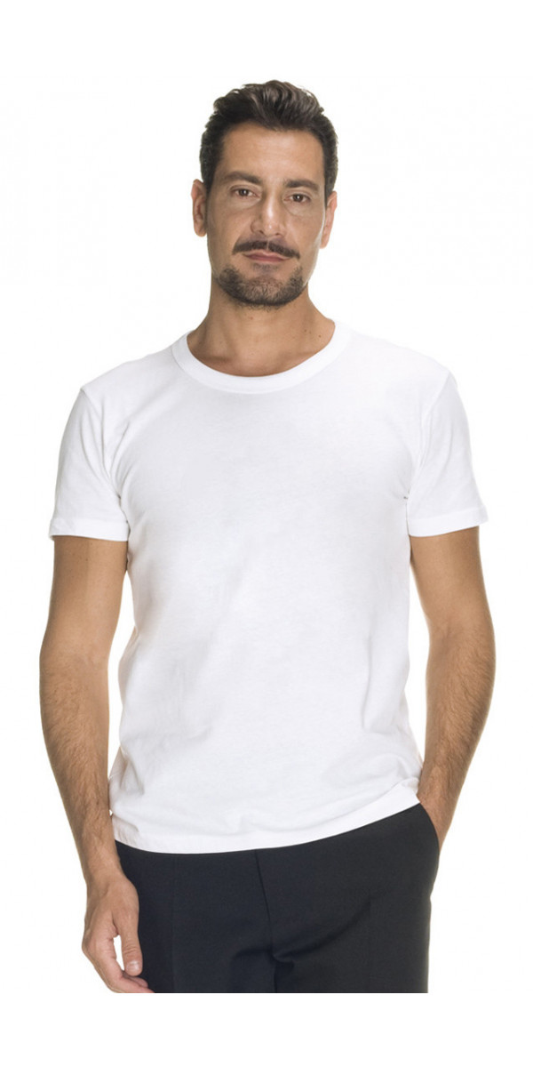 Men's White Top Quality T-Shirt - corbaraweb