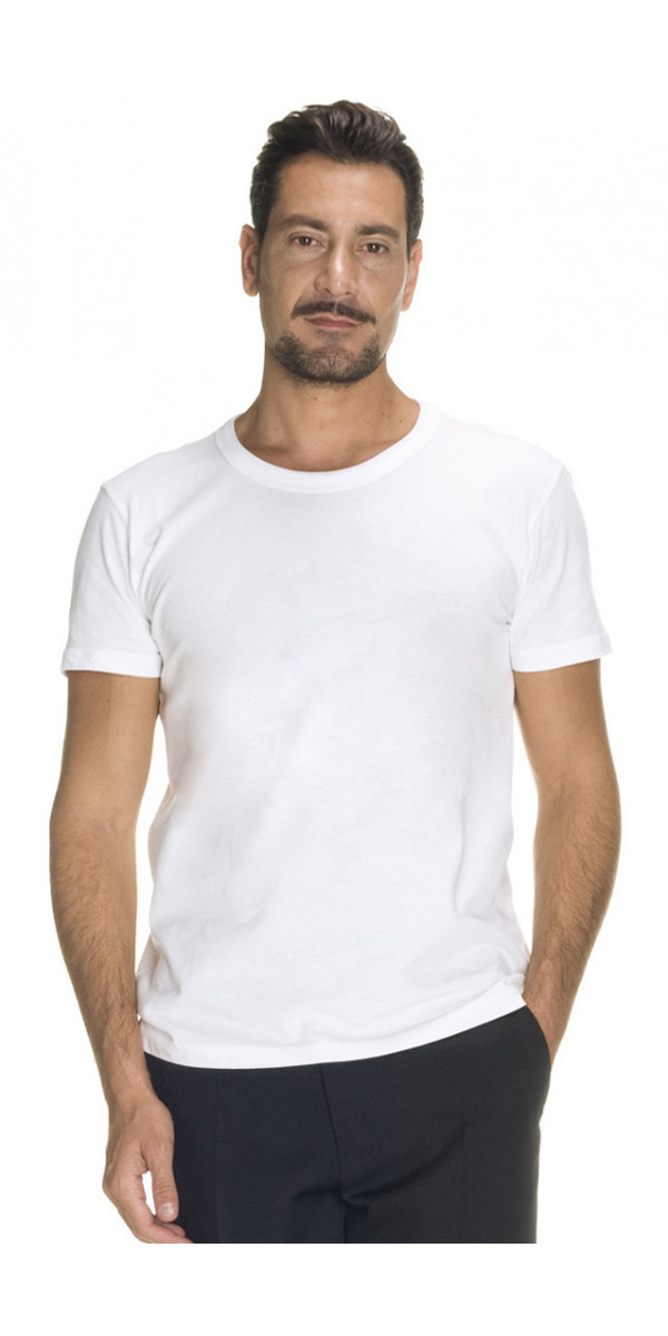 T-Shirt Bianca Uomo Qualità Superiore - corbaraweb