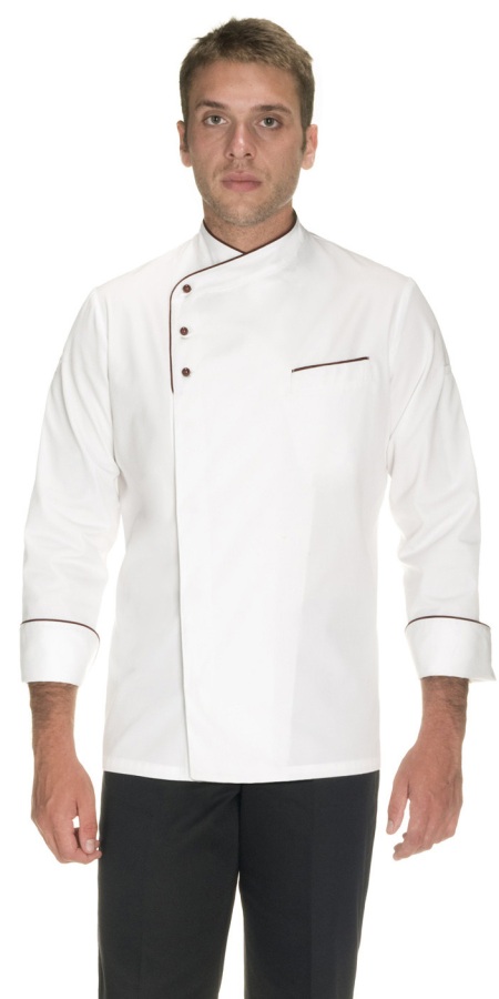 Giacca Cuoco Academy Bianco/Bordò