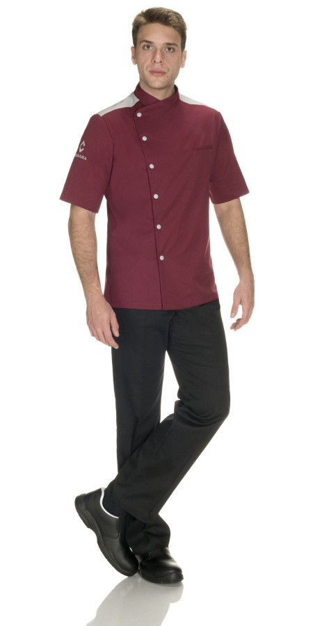 Moreno Burgundy Chef Jacket