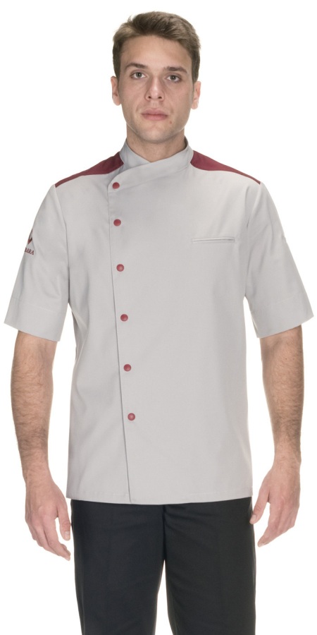 Moreno Light Grey Chef Jacket