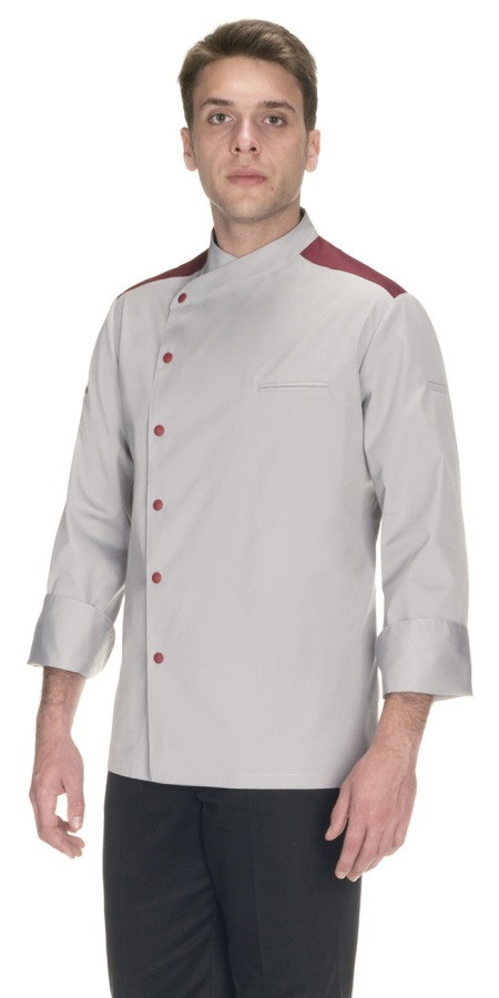 Romeo Light Grey Chef Jacket