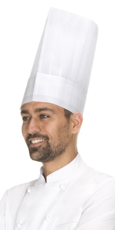 Chefs' Nonwoven Standard High Hat - 10 Pieces