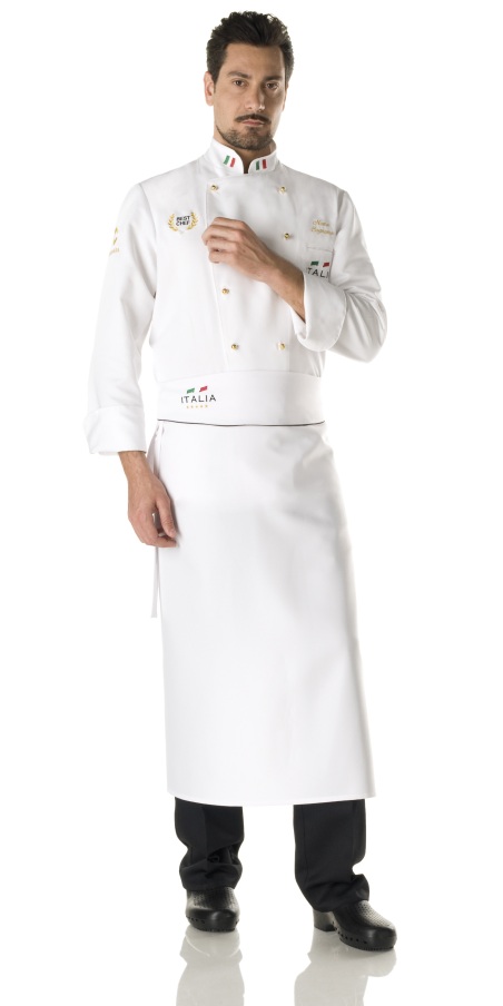 Italia White Apron