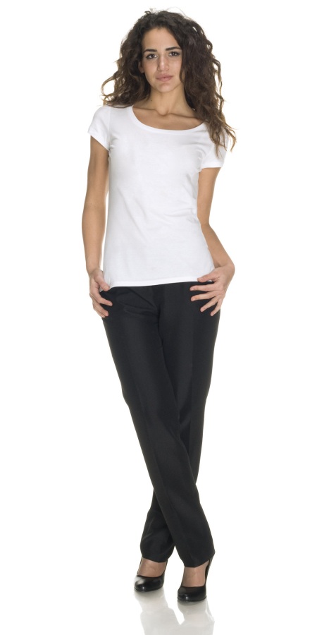 Women's White Top Quality T-Shirt