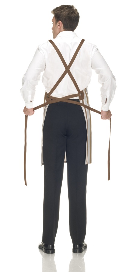 Grembiule Orvieto Rigato Spezia Marrone