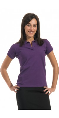 womens purple polo