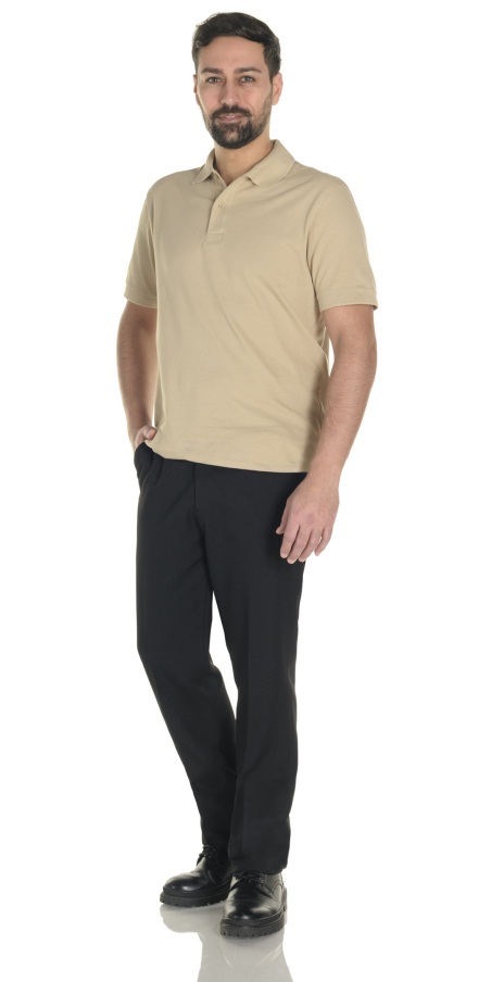 Men's Tan Beige Polo Shirt