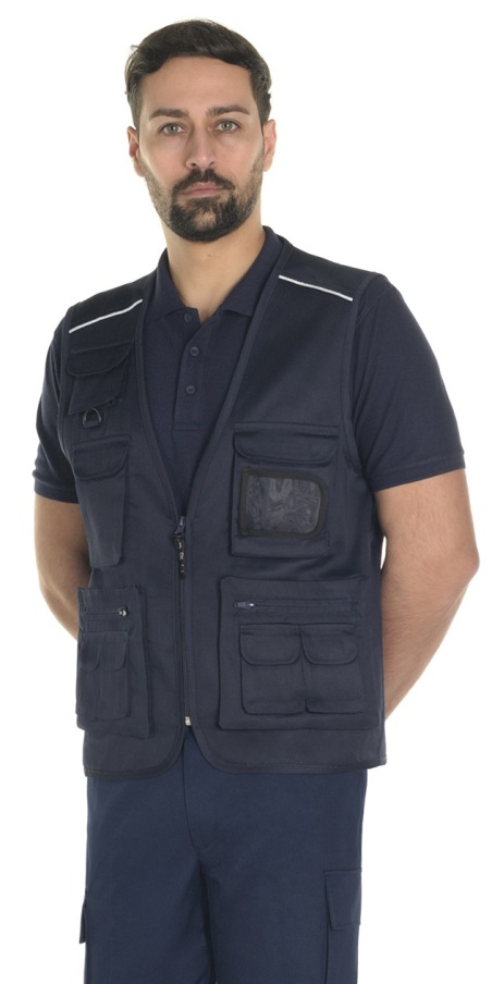 Navy Blue Reporter Vest