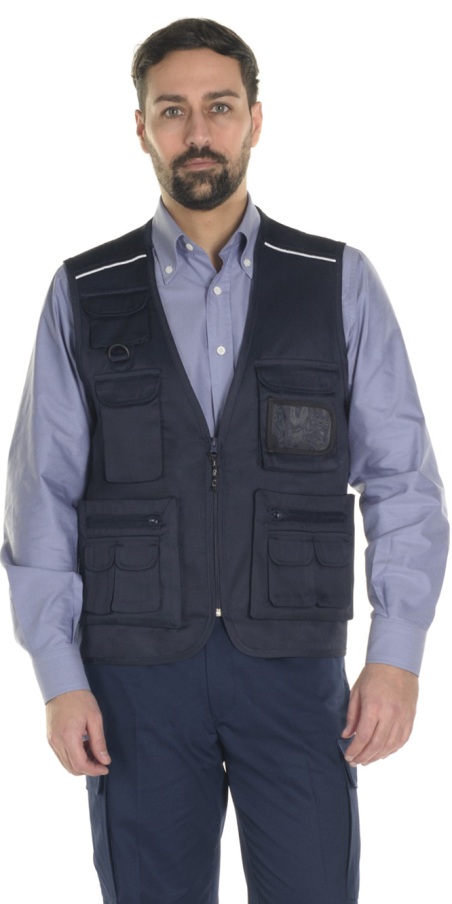 Navy Blue Reporter Vest