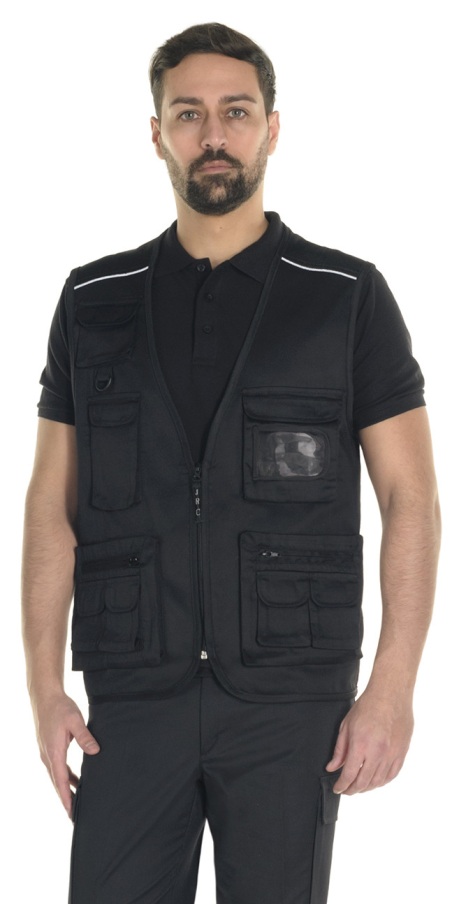 Gilet Reporter Nero