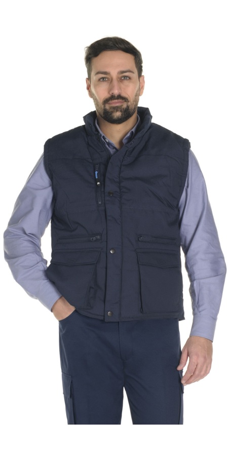 Smanicato Imbottito Blu Navy