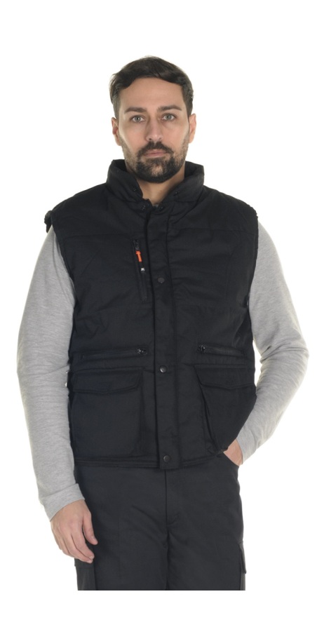 Black Padded Sleeveless