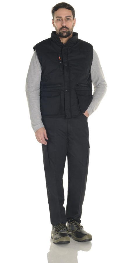 Black Padded Sleeveless