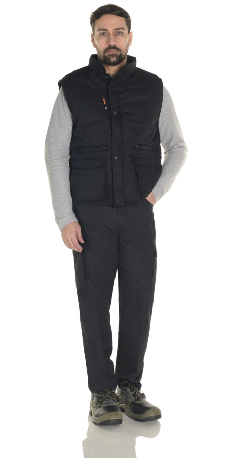 Black Padded Sleeveless