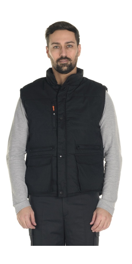 Black Padded Sleeveless