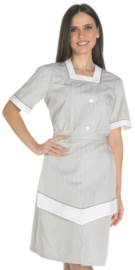 Valeria Grey Striped Dress 