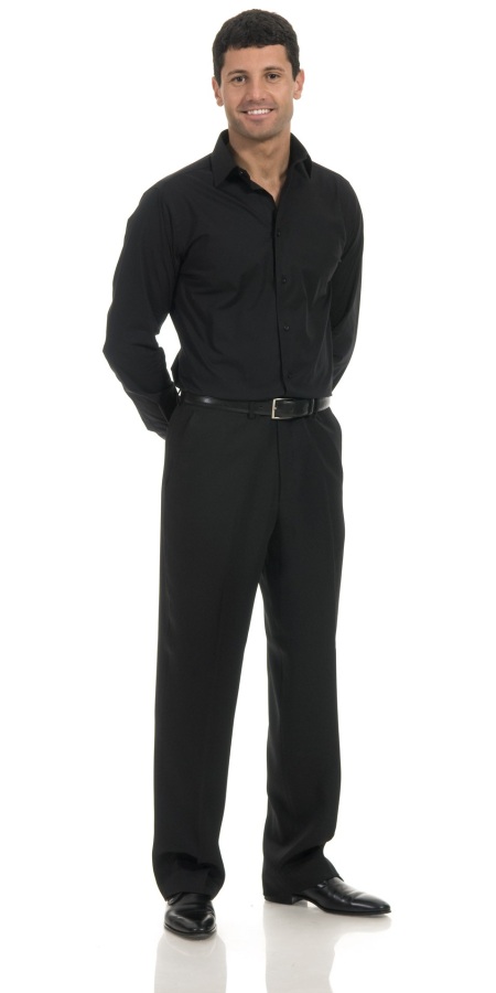 Camicia Aderente Uomo Nera