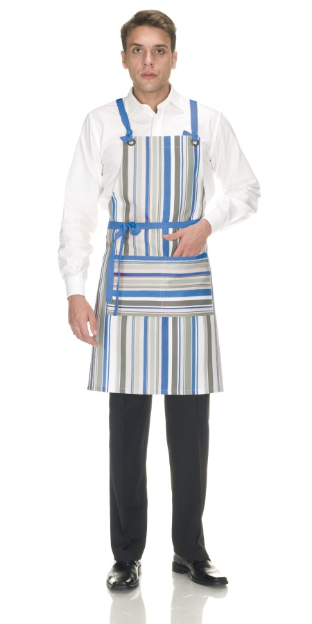 Orvieto Blue Spezia Striped Apron