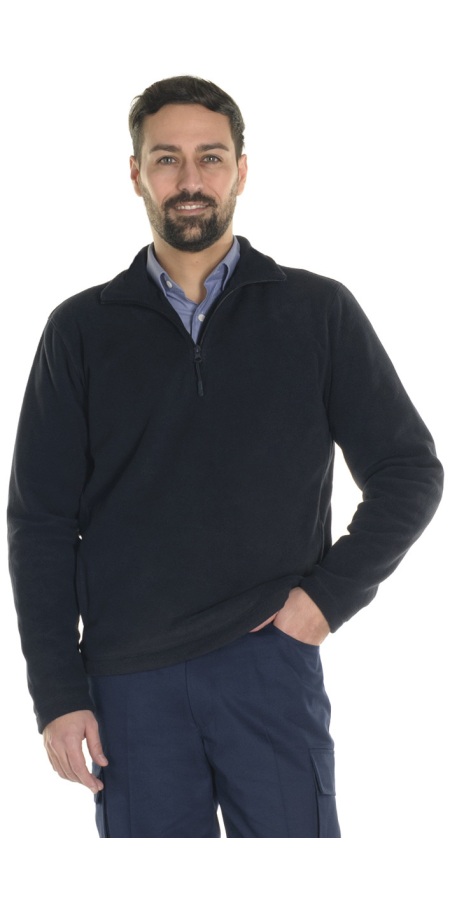 Blue Half Zip Fleece