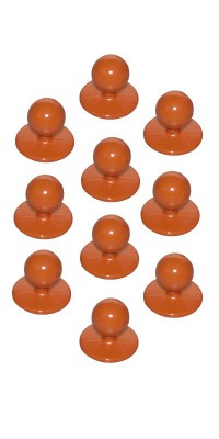 Orange Stud Buttons