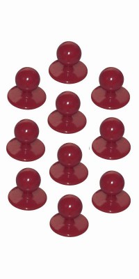 Burgundy Stud Buttons