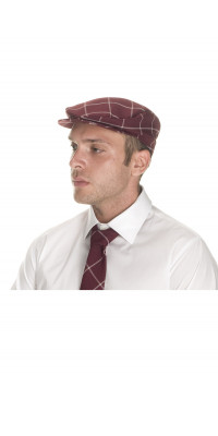 Gatsby Ring Burgundy Flat Cap