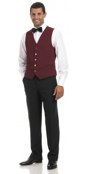 Formal Suit Vest - BURGUNDY – Hisdern
