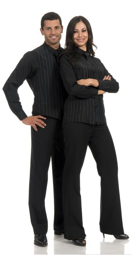 Gilet Berna Nero Gessato