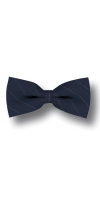 Papillon Navy Blu Gessato