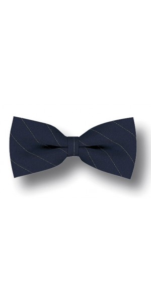 Papillon Navy Blu Gessato