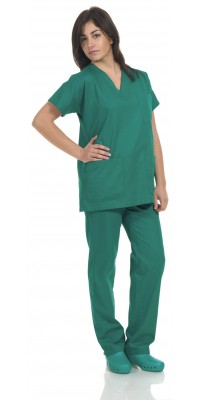 Clinic Green V-Neck Uniform
