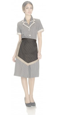 Ischia Brown Striped Small Apron