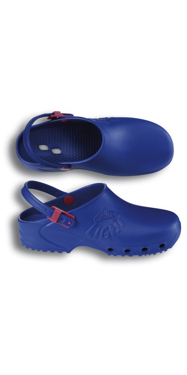 light blue clogs