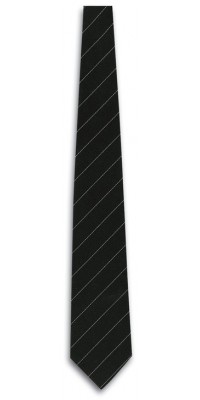 Black Pinstriped Tie