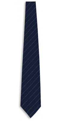 Navy Pinstriped Tie