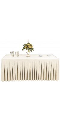 Doria Linear Meter Table Skirt