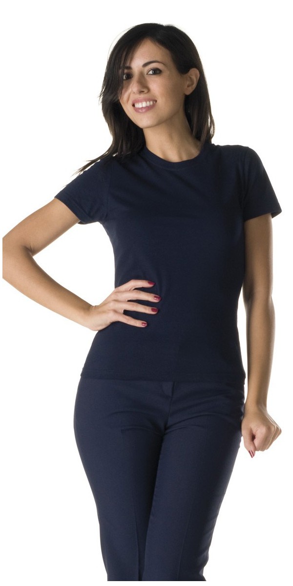 Women's Navy Blue T-Shirt - corbaraweb