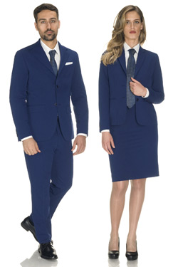 reception suits City Stretch series in the new Windsor Blue colour