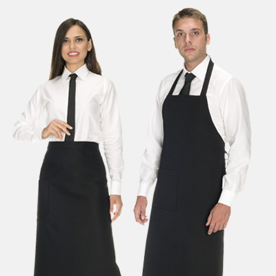 black aprons for restaurants