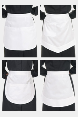 white waist aprons